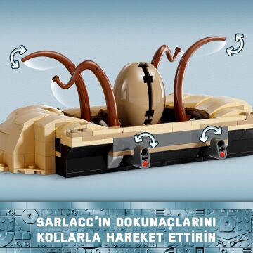 LEGO Star Wars: Jedi’ın Dönüşü Çöl Skiff’i ve Sarlacc Çukuru 75396-9 Yaş ve Üzeri Star Wars Sevenler İçin Oyuncak Araç Yapım Seti (558 Parça)