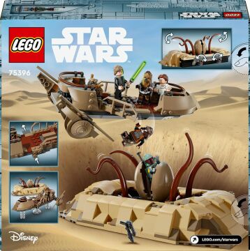 LEGO Star Wars: Jedi’ın Dönüşü Çöl Skiff’i ve Sarlacc Çukuru 75396-9 Yaş ve Üzeri Star Wars Sevenler İçin Oyuncak Araç Yapım Seti (558 Parça)