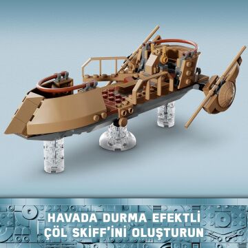 LEGO Star Wars: Jedi’ın Dönüşü Çöl Skiff’i ve Sarlacc Çukuru 75396-9 Yaş ve Üzeri Star Wars Sevenler İçin Oyuncak Araç Yapım Seti (558 Parça)