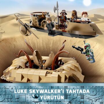 LEGO Star Wars: Jedi’ın Dönüşü Çöl Skiff’i ve Sarlacc Çukuru 75396-9 Yaş ve Üzeri Star Wars Sevenler İçin Oyuncak Araç Yapım Seti (558 Parça)