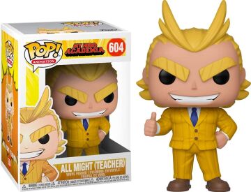 Funko POP My Hero Academia - All Might (Teacher) Pop! Vinil Figür (Uyumlu Pop Box Koruyucu Kılıf ile Paketlenmiştir), Çok Renkli, 9,5 cm