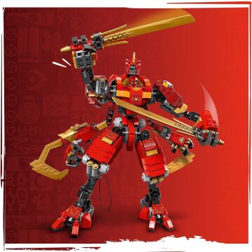LEGO NINJAGO Kai’nin Ninja Tırmanma Robotu 71812-9 Yaş ve Üzeri Çocuklar için 4 Ninja Minifigürü İçeren Yaratıcı Oyuncak Yapım Seti (623 Parça)