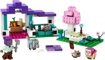 LEGO Minecraft Hayvan Barınağı 21253-7 Yaş ve Üzeri Macera Oyunları Seven Çocuklar İçin 6 Adet Minecraft Hayvan Figürü içeren Yaratıcı Oyuncak Yapım Seti (206 Parça)
