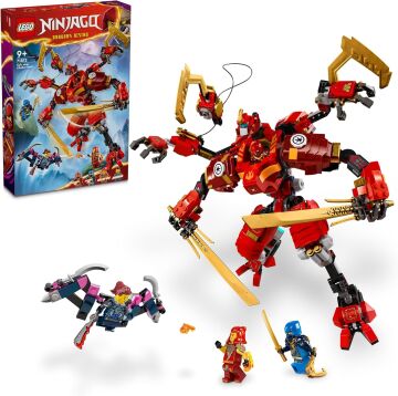 LEGO NINJAGO Kai’nin Ninja Tırmanma Robotu 71812-9 Yaş ve Üzeri Çocuklar için 4 Ninja Minifigürü İçeren Yaratıcı Oyuncak Yapım Seti (623 Parça)