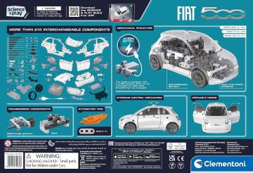 Clementoni Mekanik Laboratuvarı Fiat 500E Elektirikli Araba 75085