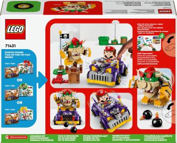 LEGO Super Mario Bowser’ın Büyük Arabası Ek Macera Seti 71431-8 Yaş ve Üzeri Super Mario Hayranları İçin Koleksiyonluk Yaratıcı Oyuncak Yapım Seti (458 Parça)