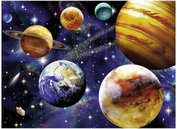 Ravensburger 109043 Space 100 Parça Puzzle, Çok Renkli