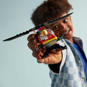 LEGO City İtfaiye Kurtarma Helikopteri 60411-5 Yaş ve Üzeri Çocuklar için Pilot Minifigürü İçeren Yaratıcı Oyuncak Yapım Seti (85 Parça)