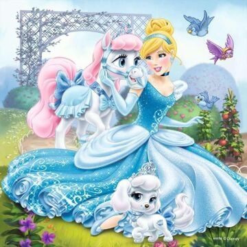 Ravensburger RPK093465 Çocuk Yapboz, Belle Sindrealla Rapunzel