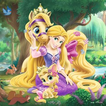 Ravensburger RPK093465 Çocuk Yapboz, Belle Sindrealla Rapunzel