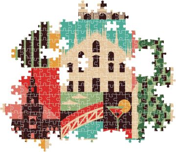 Clementoni - 39842 - Style in the city Puzzle Milano - 1000 Pezzi - Puzzle Adulti, Puzzle Città, Illustrazioni D'Autore, Verticale, Divertimento Per Adulti, Made In Italy