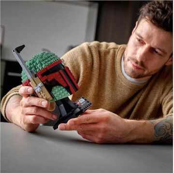 LEGO Star Wars Boba Fett Kaskı 75277 - Star Wars Seven Yetişkinler için Koleksiyonluk Yaratıcı Model Yapım Seti (625 Parça)