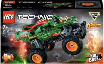 LEGO® Technic Monster Jam™ Dragon™ 42149 - Oyuncak Kamyonları Seven 7 Yaş ve Üzeri Çocuklar için 2’si 1 Arada Model (217 Parça)