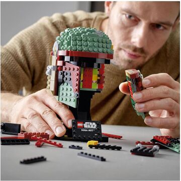 LEGO Star Wars Boba Fett Kaskı 75277 - Star Wars Seven Yetişkinler için Koleksiyonluk Yaratıcı Model Yapım Seti (625 Parça)