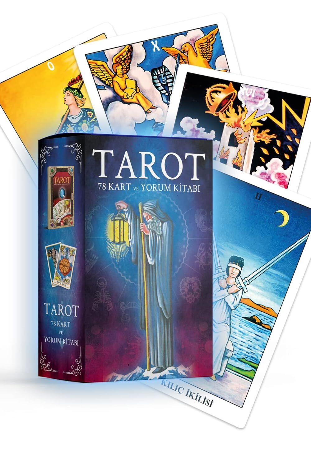 Tarot 78 Kart ve Yorum Kitabı Karton Kutulu