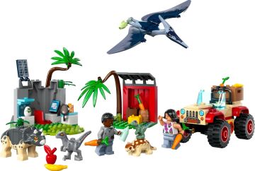 LEGO Jurassic World Yavru Dinozor Kurtarma Merkezi 76963 – 4 Yaş ve Üzeri Çocuklar için Yaratıcı Oyuncak Dinozor Yapım Seti (139 Parça)