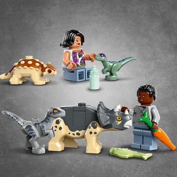 LEGO Jurassic World Yavru Dinozor Kurtarma Merkezi 76963 – 4 Yaş ve Üzeri Çocuklar için Yaratıcı Oyuncak Dinozor Yapım Seti (139 Parça)