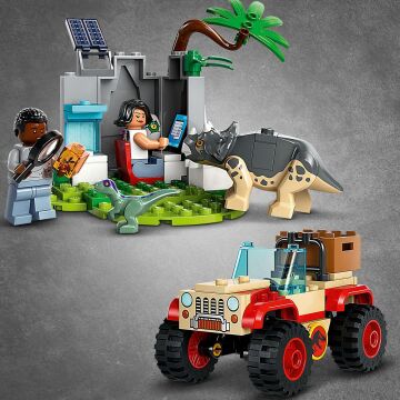 LEGO Jurassic World Yavru Dinozor Kurtarma Merkezi 76963 – 4 Yaş ve Üzeri Çocuklar için Yaratıcı Oyuncak Dinozor Yapım Seti (139 Parça)