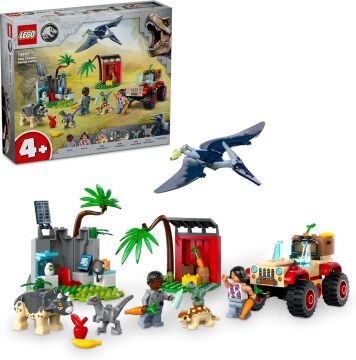 LEGO Jurassic World Yavru Dinozor Kurtarma Merkezi 76963 – 4 Yaş ve Üzeri Çocuklar için Yaratıcı Oyuncak Dinozor Yapım Seti (139 Parça)