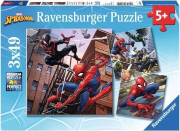 Ravensburger 3x49 Parça Yapboz Spiderman
