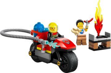 LEGO City İtfaiye Kurtarma Motosikleti 60410-4 Yaş ve Üzeri Çocuklar için İtfaiye Motosikleti İçeren Yaratıcı Oyuncak Yapım Seti (57 Parça)