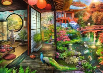 Ravensburger - Japon Bahçesi Çayevi Kyoto 1000p - (10217497)
