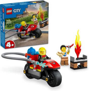 LEGO City İtfaiye Kurtarma Motosikleti 60410-4 Yaş ve Üzeri Çocuklar için İtfaiye Motosikleti İçeren Yaratıcı Oyuncak Yapım Seti (57 Parça)