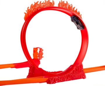 Hot Wheels Track Builder Alev Temalı Akrobasi Seti