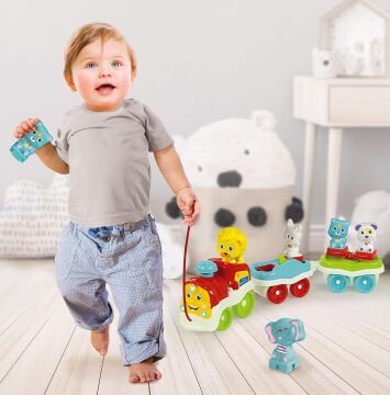 17848 Baby Clementoni - Bebek Hayvanlar Treni +9 ay
