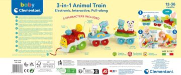 17848 Baby Clementoni - Bebek Hayvanlar Treni +9 ay