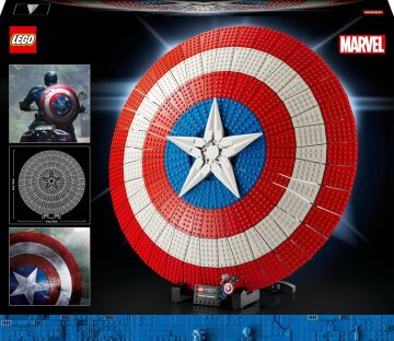 LEGO Marvel Kaptan Amerika’nın Kalkanı 76262 - Yetişkinler için Koleksiyonluk Model Yapım Seti (3128 Parça)