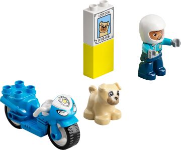 LEGO® DUPLO® Kurtarma Polis Motosikleti 10967-2 Yaş ve Üzeri Çocuklar için Polis Motosikleti İçeren Oyuncak Yapım Seti (5 Parça)