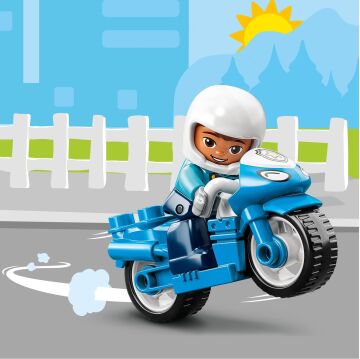 LEGO® DUPLO® Kurtarma Polis Motosikleti 10967-2 Yaş ve Üzeri Çocuklar için Polis Motosikleti İçeren Oyuncak Yapım Seti (5 Parça)