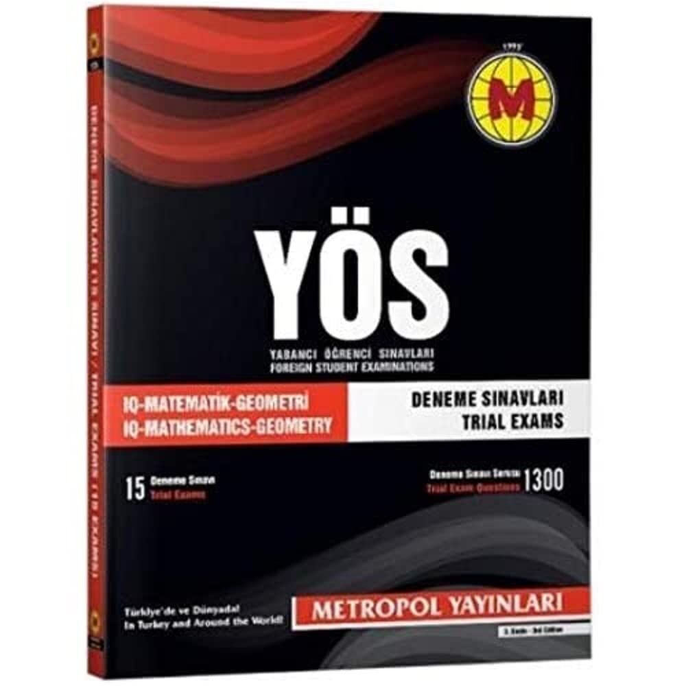 Metropol YÖS Deneme Sınavları-15 Sınav-YENİ