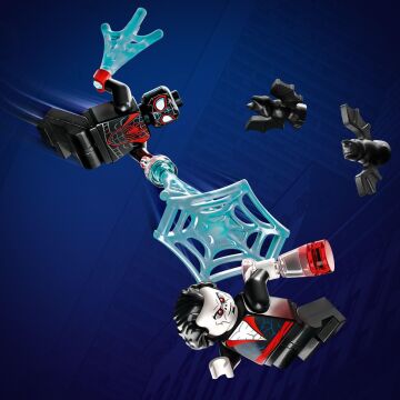 LEGO® Marvel Miles Morales Morbius’a Karşı 76244-7 Yaş ve Üzeri için Minifigür ve Araba İçeren Örümcek Adamlı Oyuncak Yapım Seti (220 Parça)