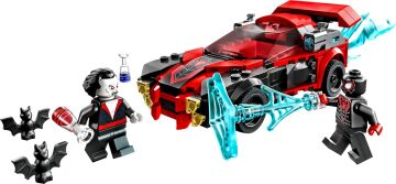 LEGO® Marvel Miles Morales Morbius’a Karşı 76244-7 Yaş ve Üzeri için Minifigür ve Araba İçeren Örümcek Adamlı Oyuncak Yapım Seti (220 Parça)