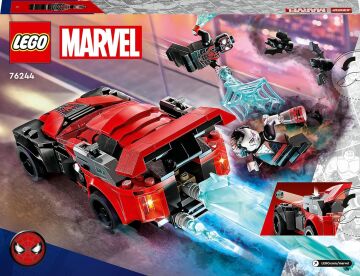LEGO® Marvel Miles Morales Morbius’a Karşı 76244-7 Yaş ve Üzeri için Minifigür ve Araba İçeren Örümcek Adamlı Oyuncak Yapım Seti (220 Parça)