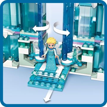 LEGO ǀ Disney Princess Karlar Ülkesi Elsa’nın Buz Sarayı 43244, 6 Yaş ve Üzeri Çocuklar ve Hayranlar için Yaratıcı Oyuncak Yapım Seti (630 Parça)