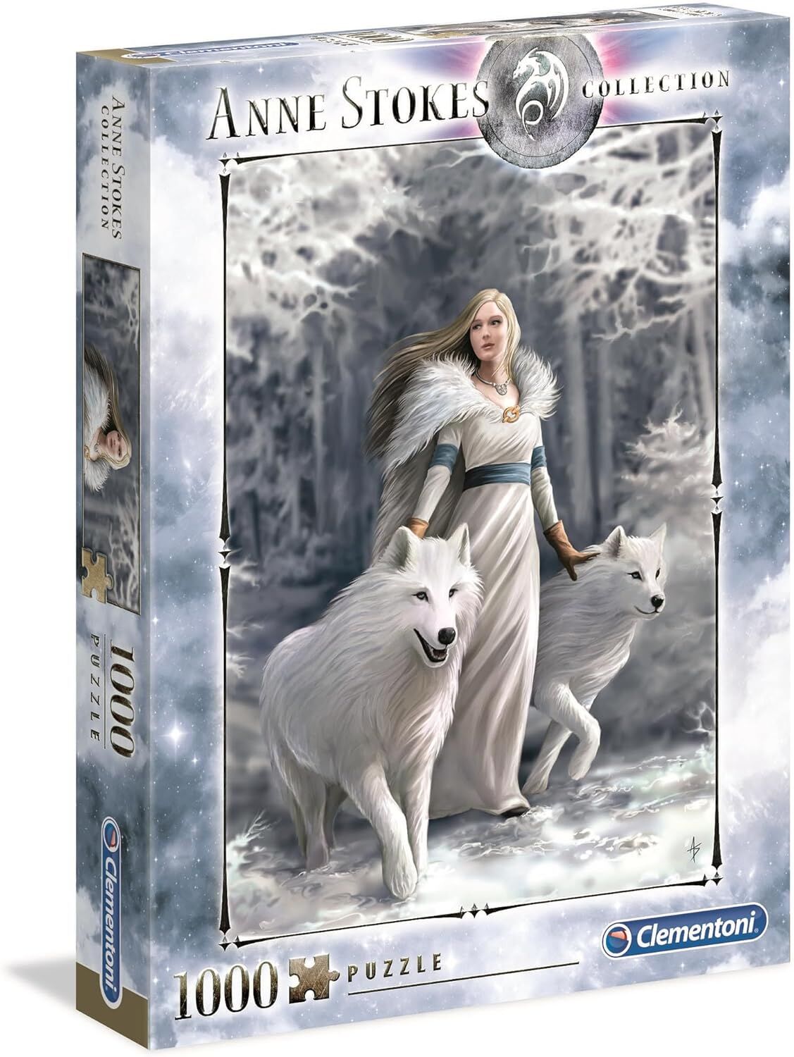 Clementoni - 1000 Parça Anne Stokes Yetişkin Puzzle - Winter Guardians