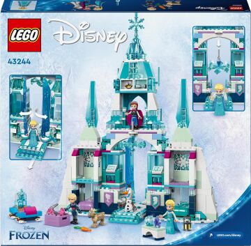 LEGO ǀ Disney Princess Karlar Ülkesi Elsa’nın Buz Sarayı 43244, 6 Yaş ve Üzeri Çocuklar ve Hayranlar için Yaratıcı Oyuncak Yapım Seti (630 Parça)