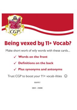 11+ Vocabulary Flashcards for Ages 10-11 - Pack 1
