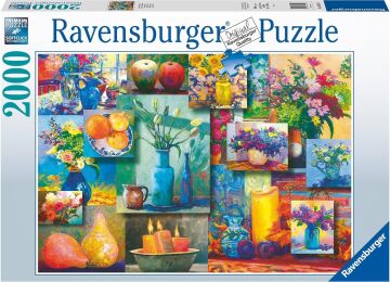 RAVENSBURGER 135911 Art - Contemporary 16954 Natürmort Güzellik 2000 Parça Yapboz 12 Yaşından İtibaren Yetişkinler ve Çocuklar için, Siyah, Çok Renkli