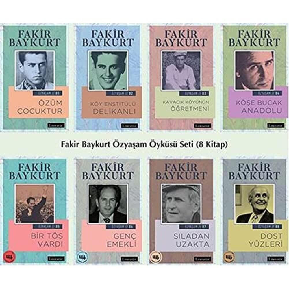 Fakir Baykurt Özyaşam Öyküsü Seti - 8 Kitap Takım