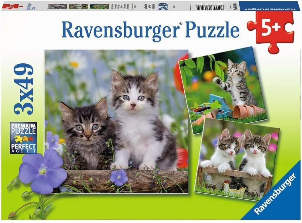 Ravensburger 3 X 49 Parça Puzzle Tiger Babies (80465)