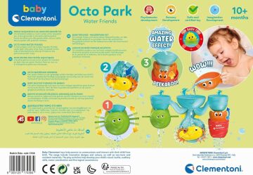 Clementoni - Eğlenceli Arkadaşlar Su Parkı Banyo Oyuncağı, 10-36 ay, Plastik