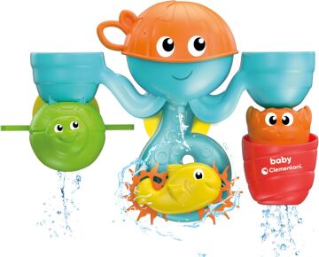 Clementoni - Eğlenceli Arkadaşlar Su Parkı Banyo Oyuncağı, 10-36 ay, Plastik