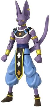 BANDAI, Beerus - 16 cm Dragon Ball Dragon Yıldızları Poz Verilebilir Figürleri