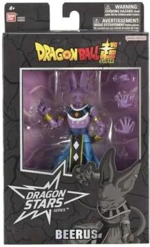 BANDAI, Beerus - 16 cm Dragon Ball Dragon Yıldızları Poz Verilebilir Figürleri