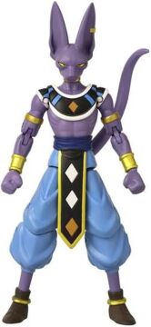 BANDAI, Beerus - 16 cm Dragon Ball Dragon Yıldızları Poz Verilebilir Figürleri