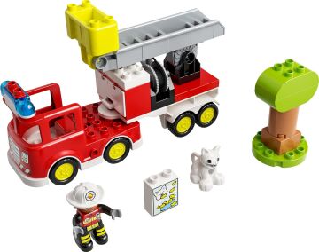 LEGO® DUPLO® Kurtarma İtfaiye Kamyonu 10969-2 Yaş ve Üzeri Çocuklar için Işıklı ve Sirenli İtfaiye Kamyonu İçeren Oyuncak Yapım Seti (21 Parça)
